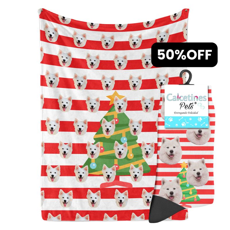 Manta + Calcetines al 50%OFF personalizados